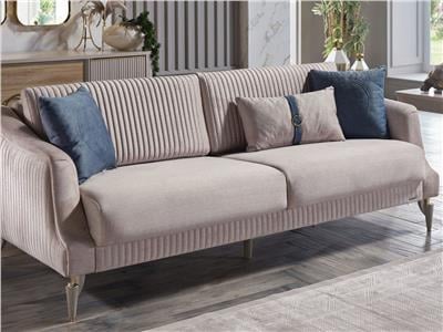 BLLN SANVİTO 3.3.BB KOLTUK TAKIMI/SIENA KREM /MAVİ