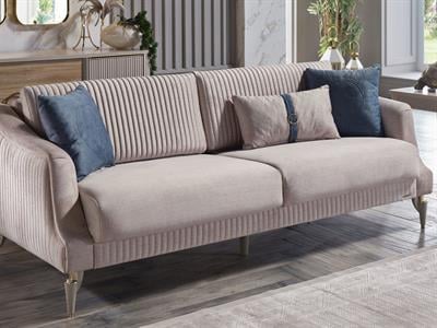 BLLN SANVİTO 3.3.BB KOLTUK TAKIMI/SIENA KREM /MAVİ