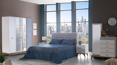 Bellona Mavenna 4 Kapılı Gardırop Beyaz