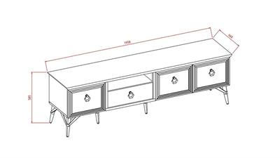 Bellona Valencia TV Sehpası Gri