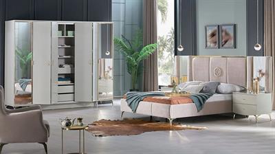 Bellona Valesco 6 Kapılı Gardırop Gri