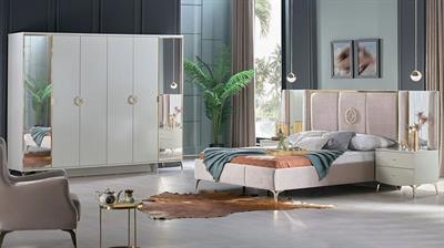 Bellona Valesco 6 Kapılı Gardırop Gri