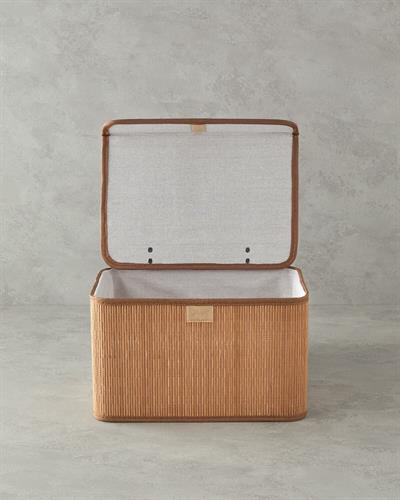 English Home Gina Saklama Kutusu 28X20X18 cm Açık Kahve