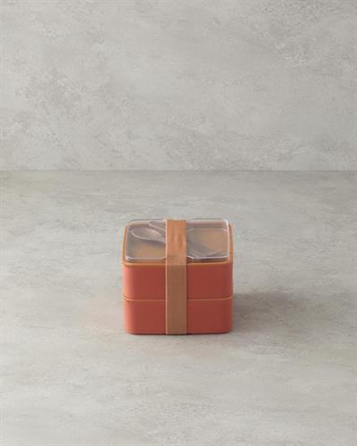 English Home Mezaluna Lunch box 720 ml +720 ml Turuncu