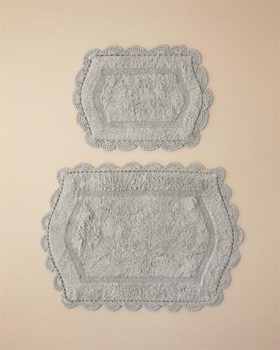 English Home Mia Banyo Paspası Seti 60x90+40x60 Gri