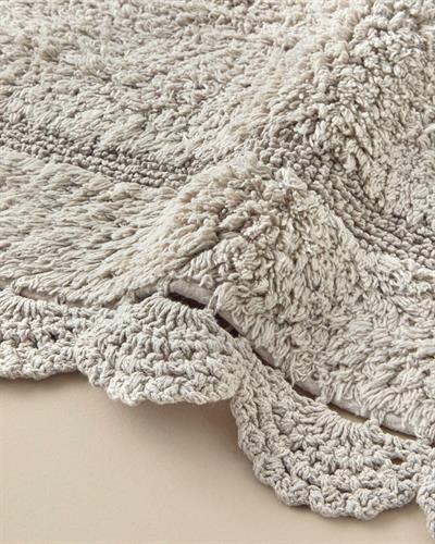 English Home Mia Pamuklu Kaydırmaz Taban Banyo Paspası Seti 60x90-40x60 Cm Bej