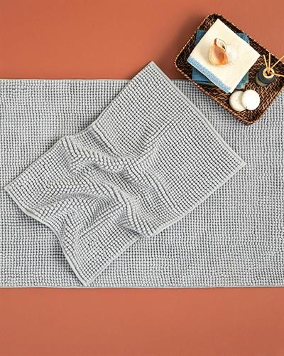 English Home Paige Banyo Paspası Seti 60x90+40x60 Gri