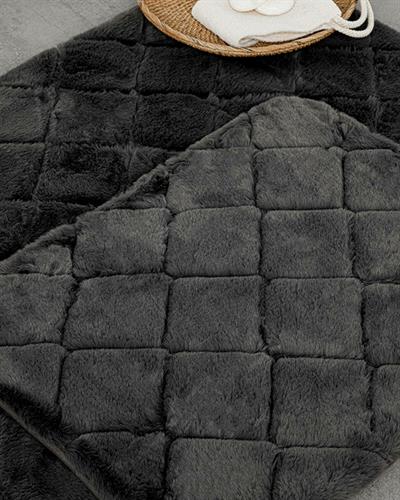 English Home Soft Touch Banyo Paspası Seti 60X90+45X60 Siyah