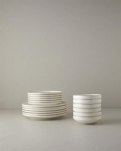 English Home Torino Porselen Yemek Takımı 18 Parça 6 Kişilik Gold