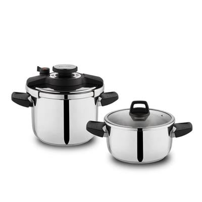 Schafer Compact Düdüklü Tencere Seti 2 li 4 prç Siyah