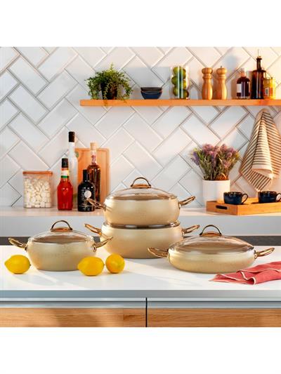 Schafer New Jupiter Y.Y.Tencere Seti 8  prç Krem