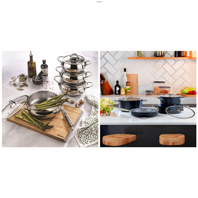 Schafer Premium Pişirme Seti - Cookhaus & Gravita Siyah