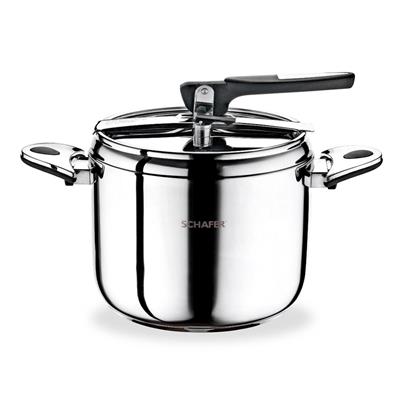 Schafer Pişirme Seti - Classic Düdüklü+Fiesta Tencere 30 cm Siyah