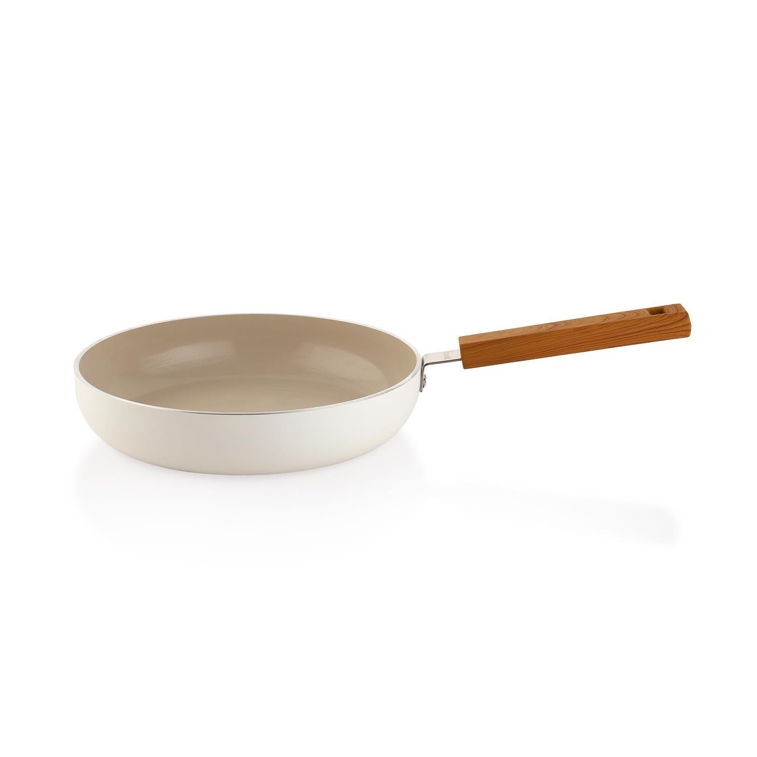 1S0848-21002-KRM01Schafer Ceramoni Seramik Tava 24 Cm-Krem