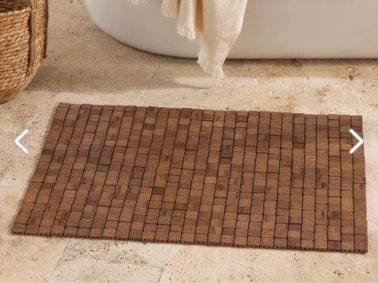 English Home Bamboo Duş Kaydırmaz 50x70 cm Kahve