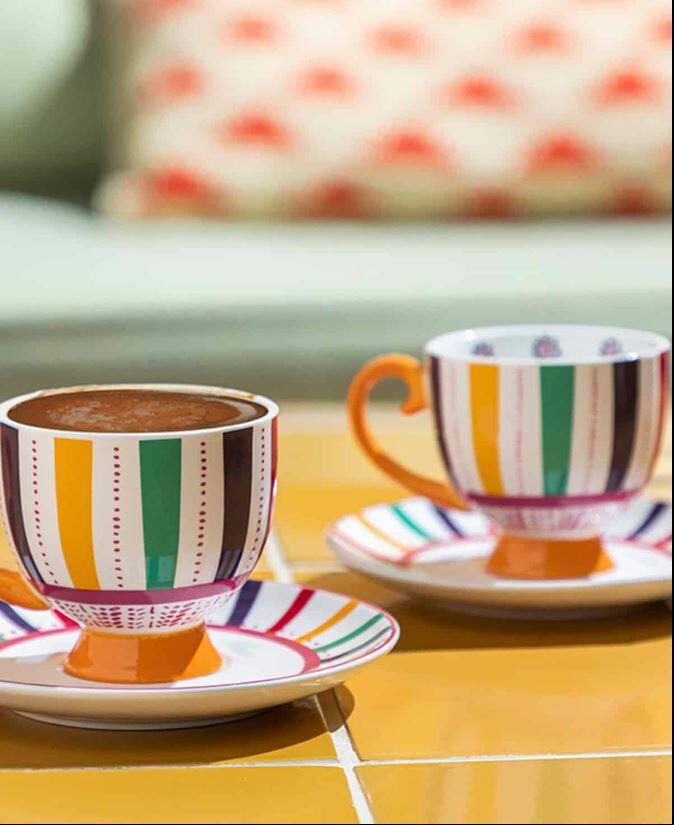 English Home Exotic Strip Kahve Fincan Takımı 100 ml