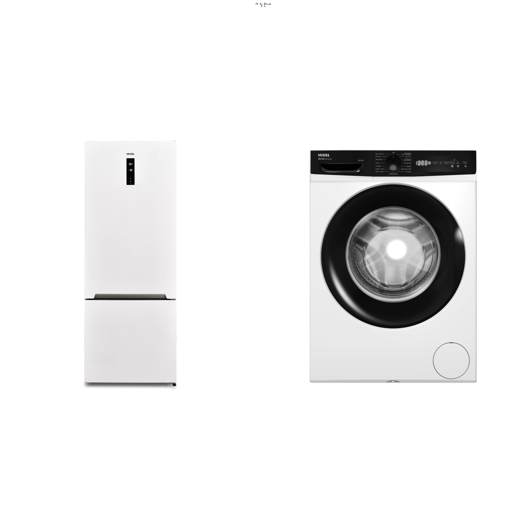 KRM-00023Vestel Büyük Aile Çeyiz Paketi – Geniş Hacimli Buzdolabı ve Çamaşır Makinesi