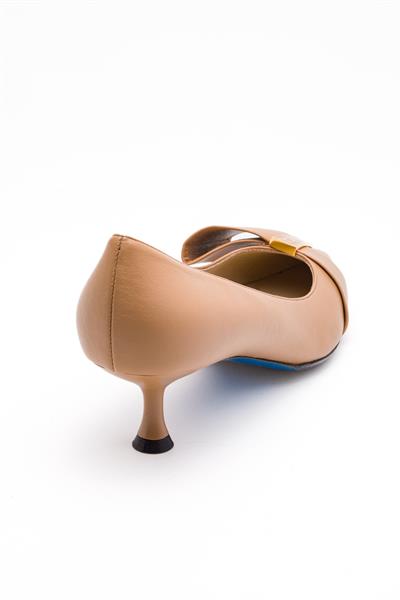 Bej Topuklu Ayakkabı