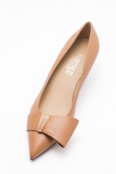 Bej Topuklu Ayakkabı