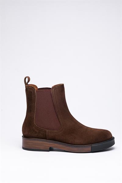 Kahverengi Süet Deri Bot