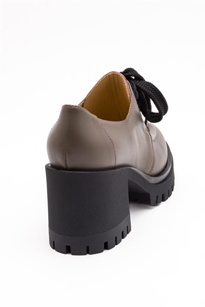 Haki Topuklu Ayakkabı