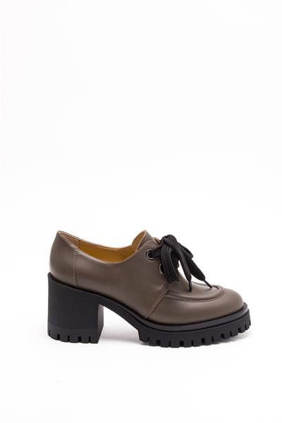 Haki Topuklu Ayakkabı