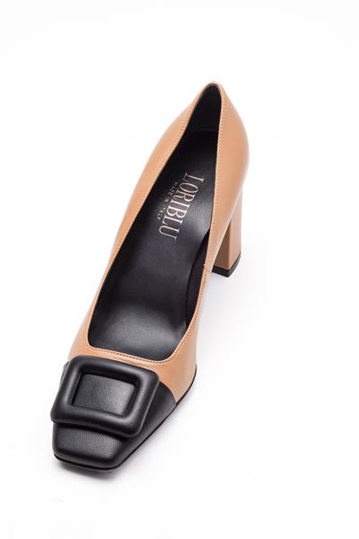 Bej Topuklu Ayakkabı