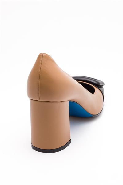 Bej Topuklu Ayakkabı