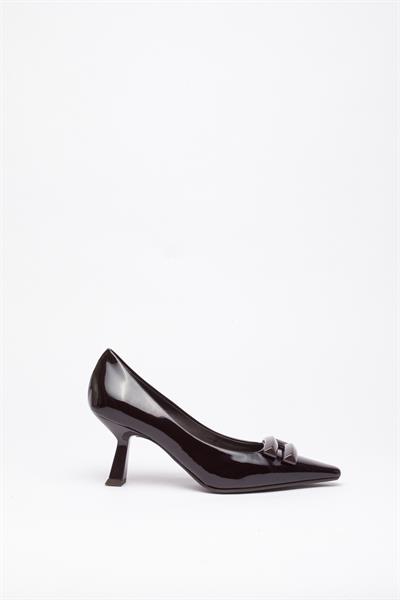 Kahve Stiletto Topuklu Ayakkabı