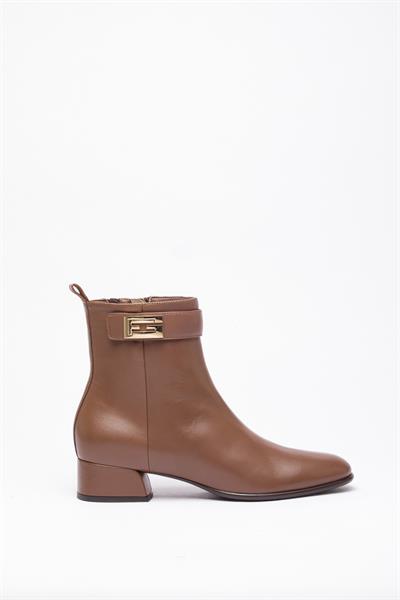 Taba Rengi Topuklu Bot