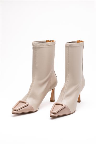 Bej Streç Çorap Bot