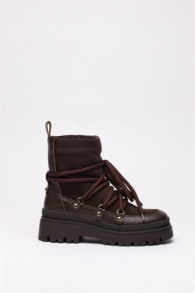 Kahve renkli süet bot