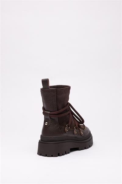 Kahve renkli süet bot