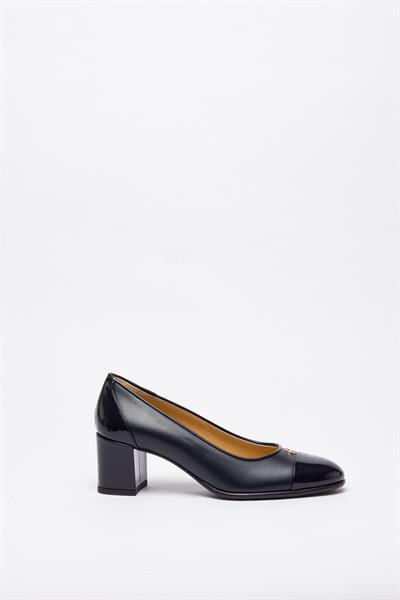 Lacivert Kalın Topuklu Ayakkabı