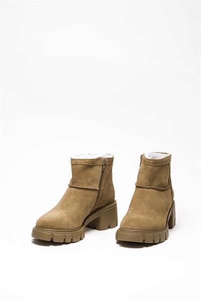 Camel Kürklü Topuklu Bot