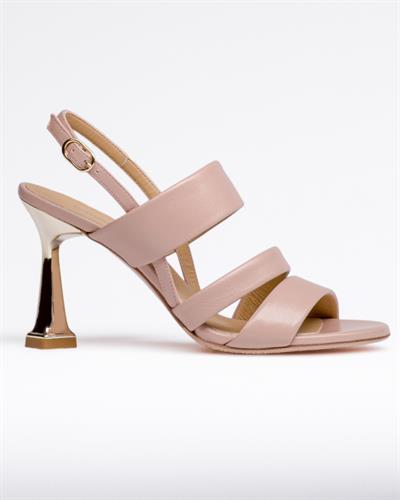 Pudra Renkli Topuklu Ayakkabı