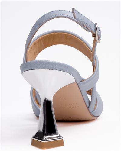 Bebek Mavisi Deri Stiletto