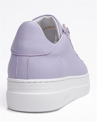 Lila Renkli Deri Sneaker