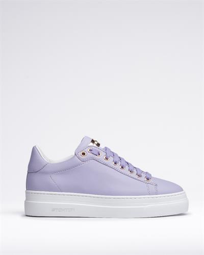 Lila Renkli Deri Sneaker