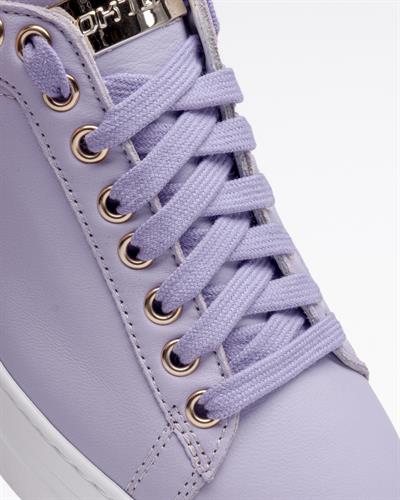 Lila Renkli Deri Sneaker