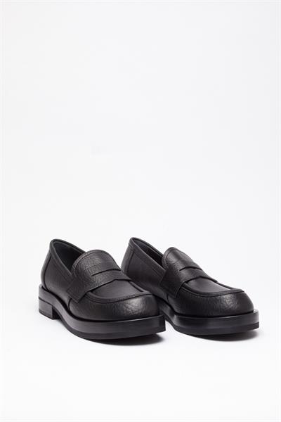 Siyah Deri Loafer