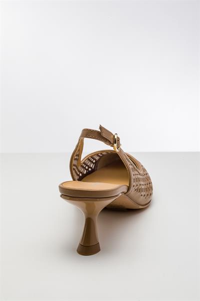 Taba Rengi Topuklu Ayakkabı