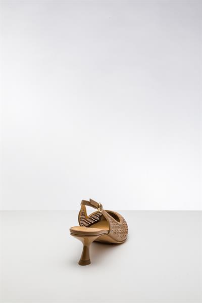 Taba Rengi Topuklu Ayakkabı