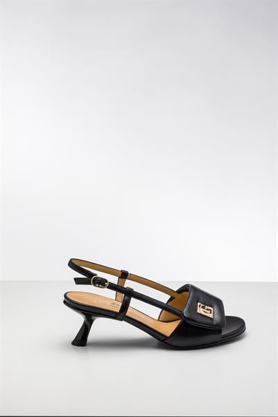 Siyah Deri Sandalet