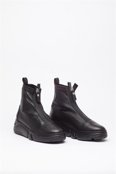 Siyah Deri Sneakers Bot