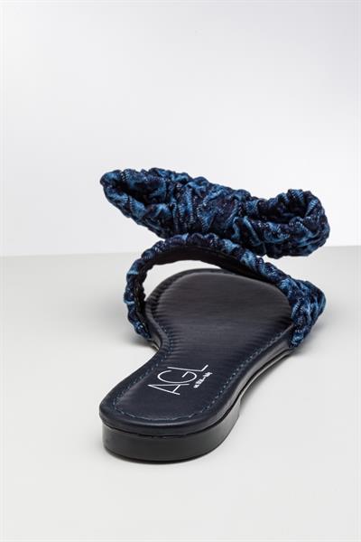 BluJean Renkli Fiyonklu Terlik