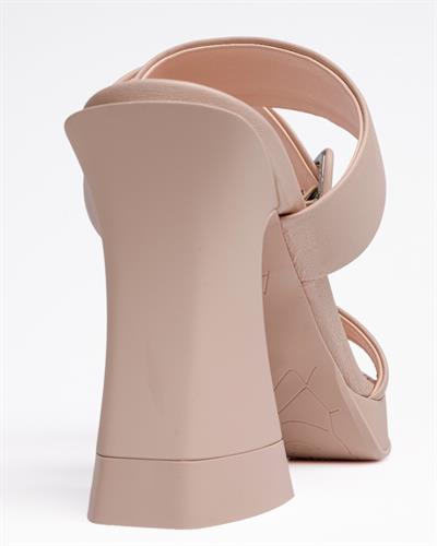 Pudra Renkli Platformlu Topuklu Ayakkabı