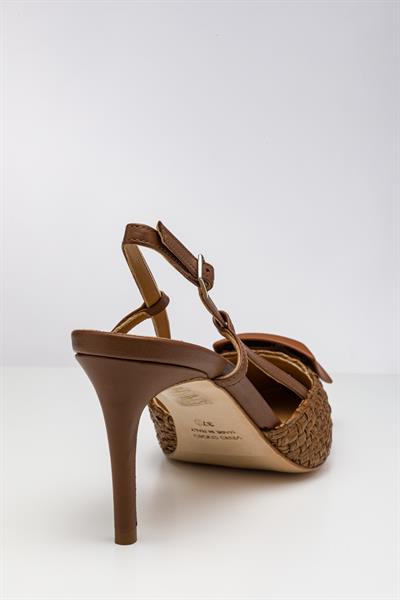 Taba Rengi Topuklu Ayakkabı