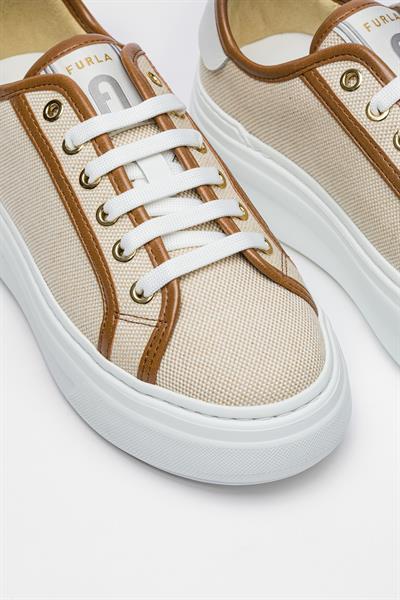 Taba Renkli Deri Sneaker