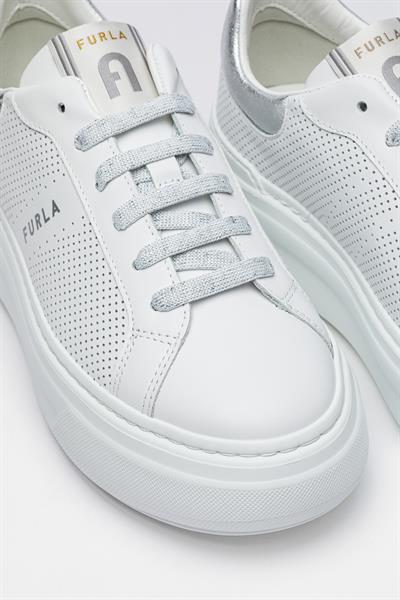 Beyaz Renki Deri Sneaker